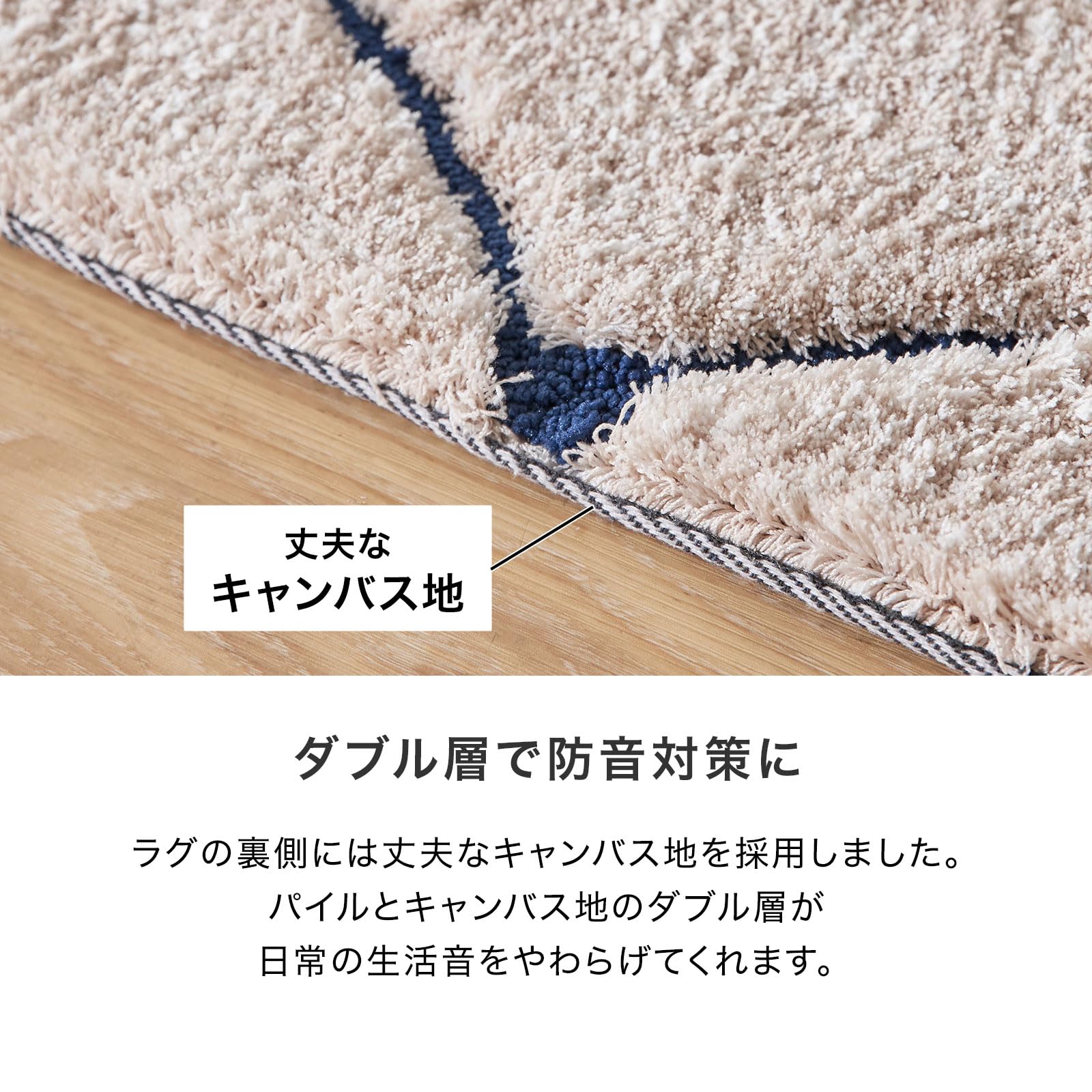 Amazon | LOWYA ロウヤ カーペット ラグマット 絨毯 じゅうたん ラグ