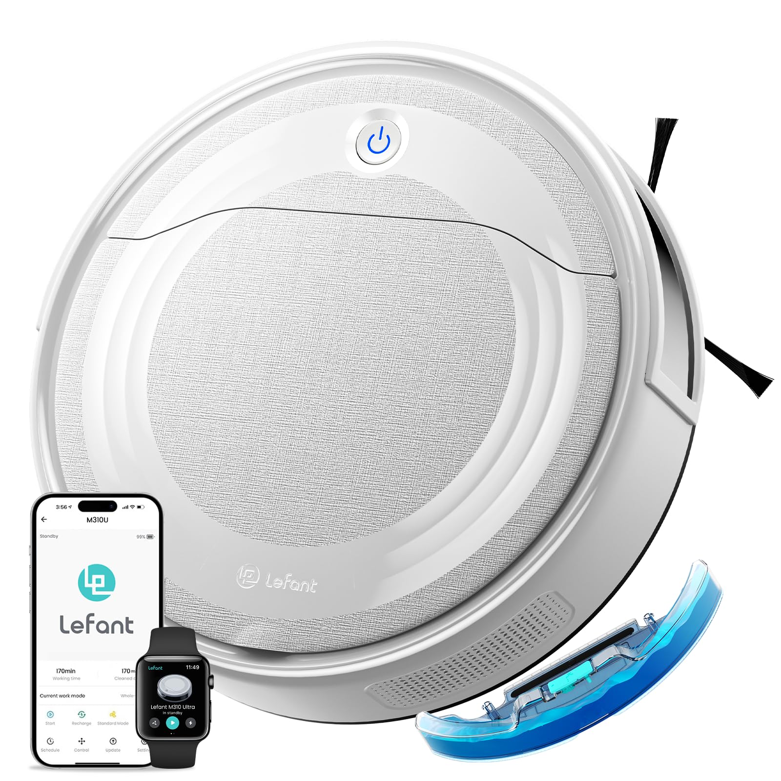 Amazon | ロボット掃除機 水拭き 両用 6000Pa強力吸引 200分間連続稼働