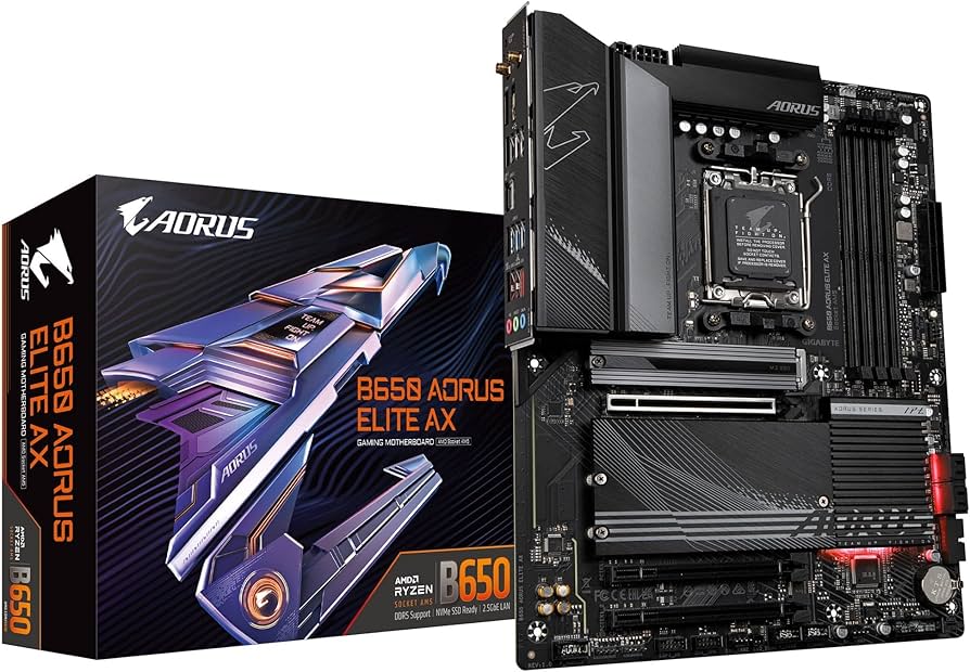 Amazon.com: GIGABYTE B650 AORUS Elite AX AMD AM5 ATX Motherboard