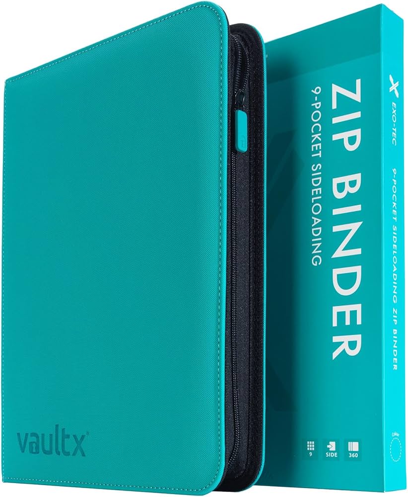 Amazon.com: Vault X 9 Pocket Trading Card Zip Binder, 360 Cards