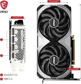 Amazon.com: MSI GeForce RTX 4070 Ventus 2X 12G OC Graphics Card
