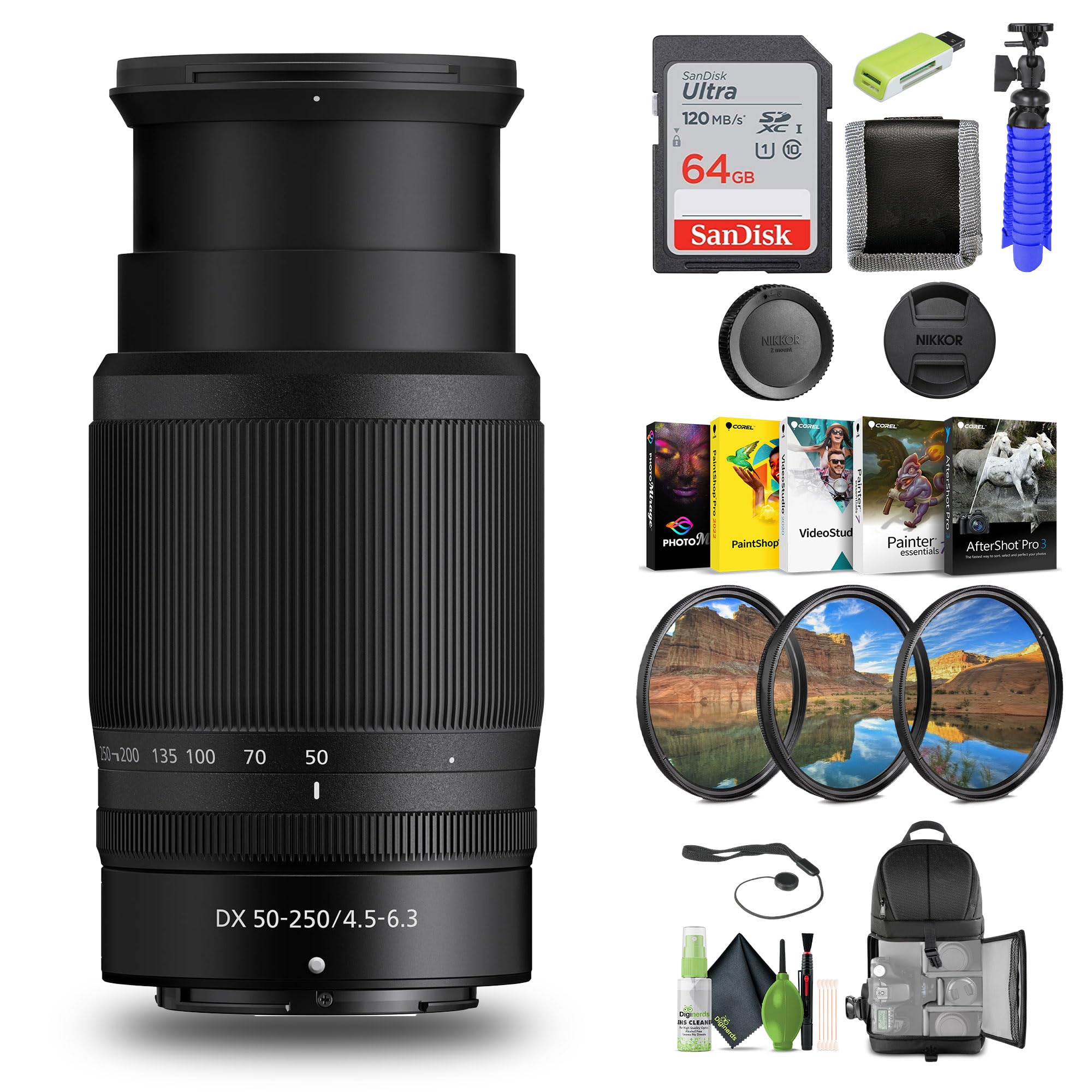 Amazon.com: Nikon NIKKOR Z DX 50-250mm f/4.5-6.3 VR Telephoto Zoom