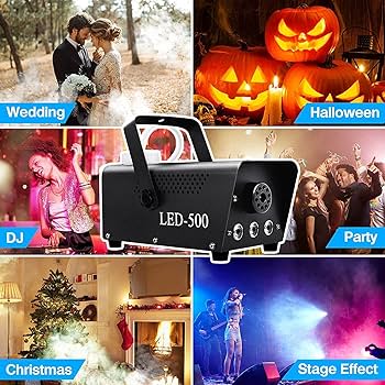 Amazon.co.jp: Sharelife Mini 500W LED Fog Machine with Red, Green