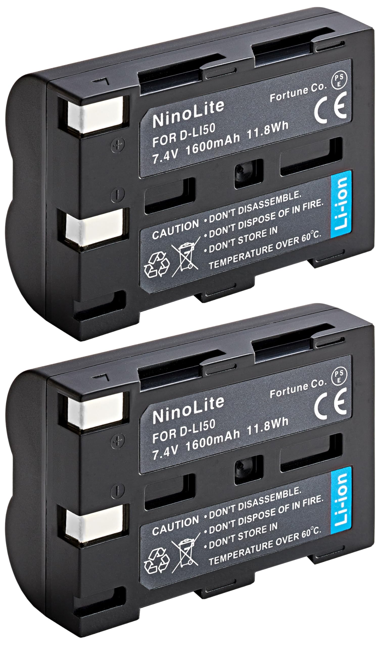 Amazon | NinoLite D-LI50 互換 バッテリー 2個セット ペンタックス