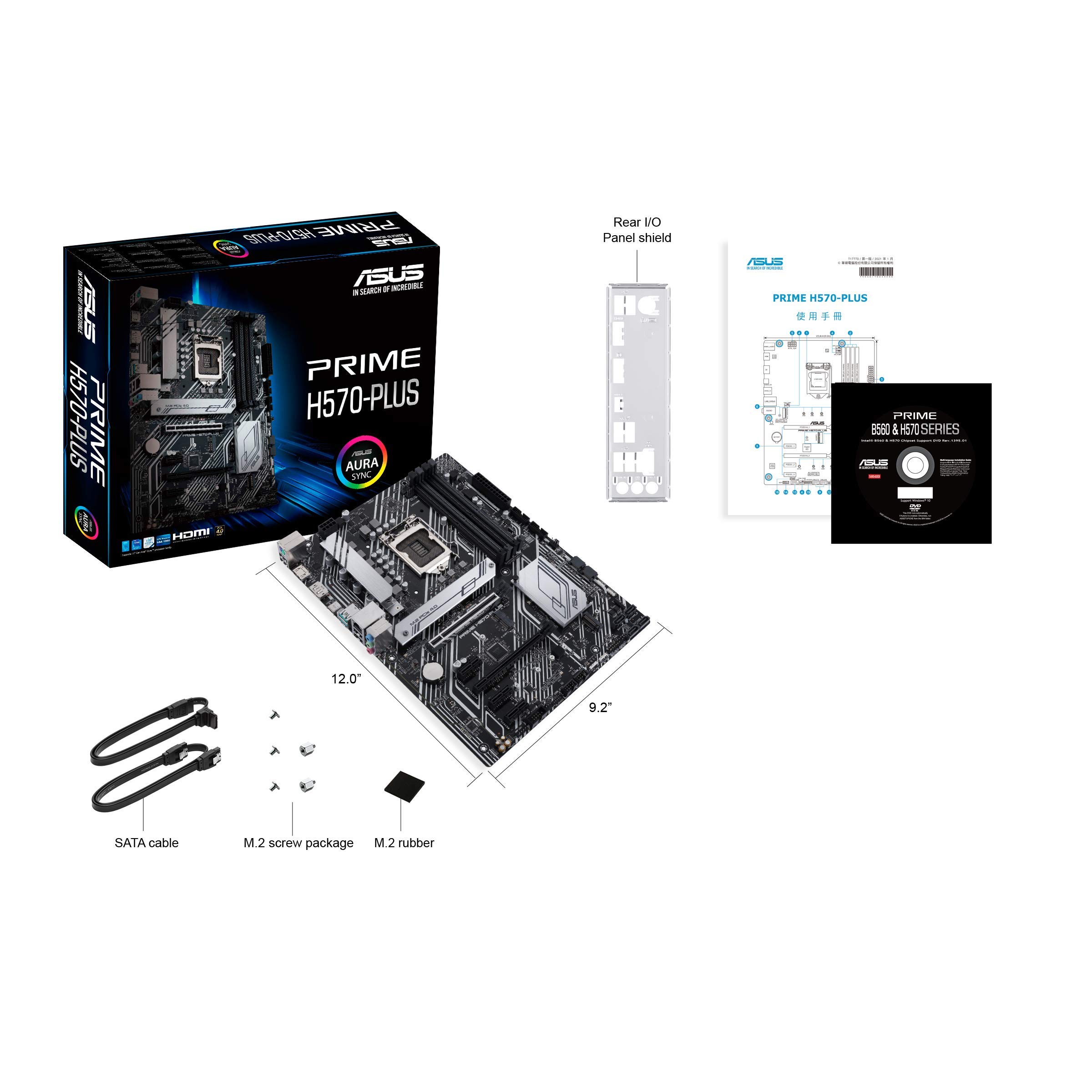 Amazon.com: ASUS Prime H570-PLUS LGA1200 (Intel® 11th/10th Gen