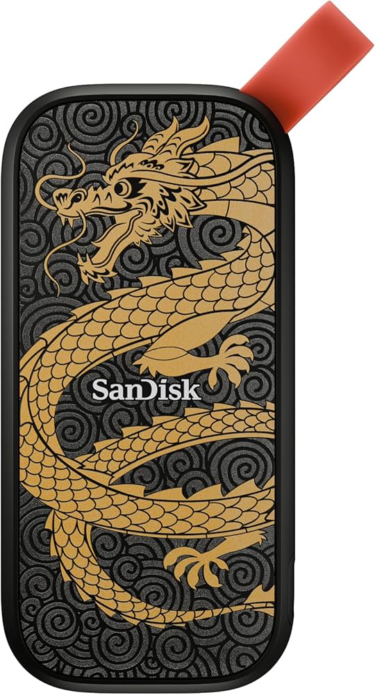 Amazon | SanDisk 1TB ポータブルSSD ドラゴンエディション - 最大