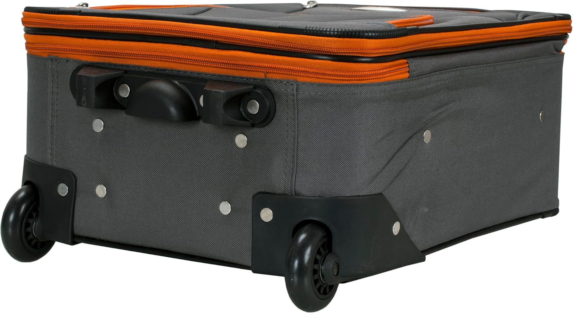 Amazon.com: Rockland Fashion Expandable Softside Upright Luggage