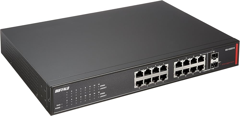 Amazon | BUFFALO レイヤー2 Giga スマートスイッチ 16ポート BS