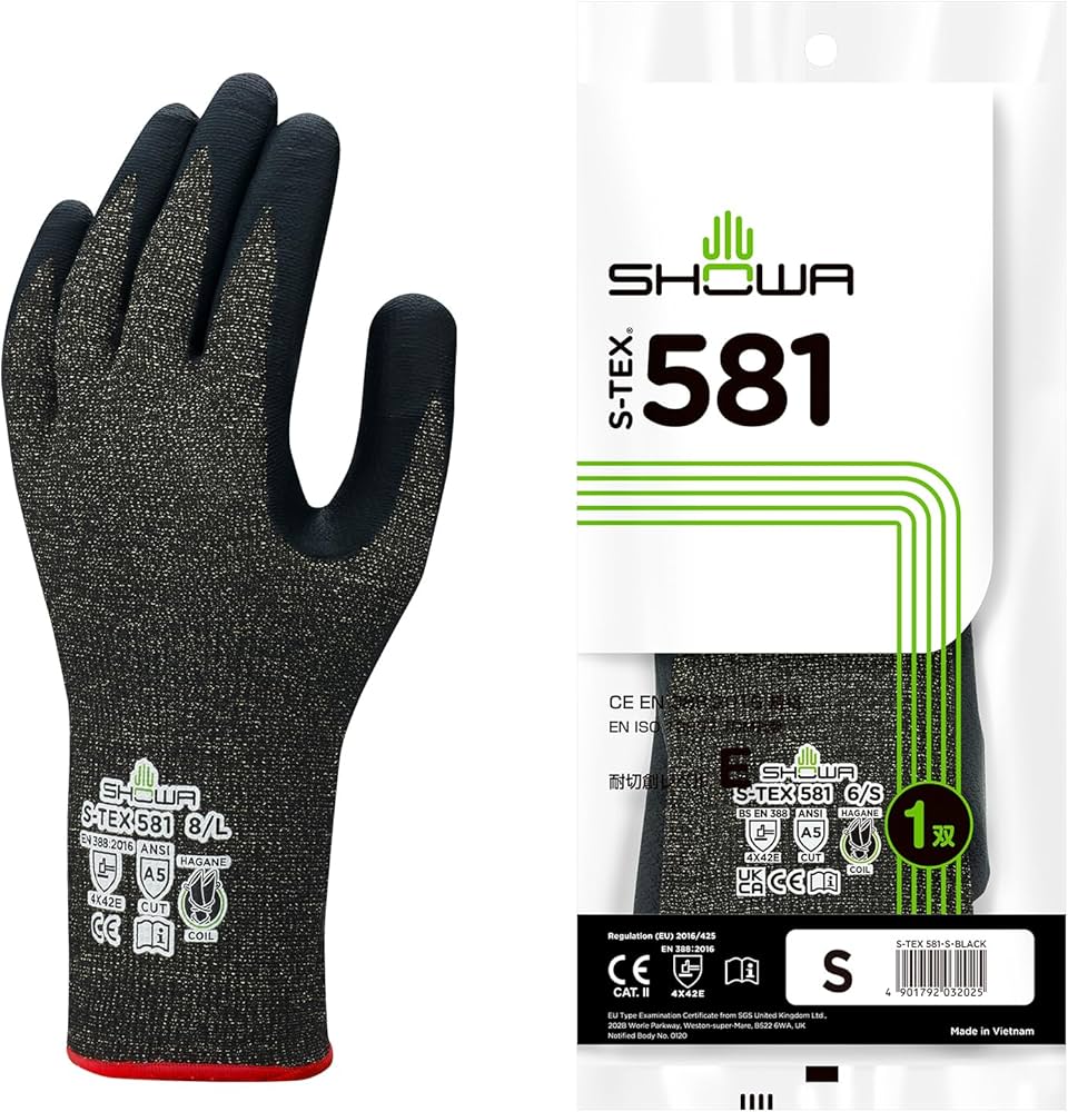 Amazon | ショーワグローブ 【耐切創レベルE・ケース販売】 S-TEX 581