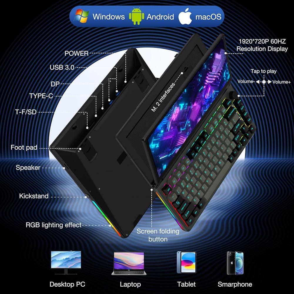 Amazon | Kwumsy K3 13インチ 外部タッチスクリーンメカニカル