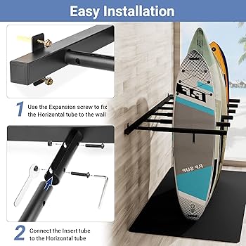 Amazon.co.jp: Neorexon サーフボードラック 壁マウント 6アーム/8
