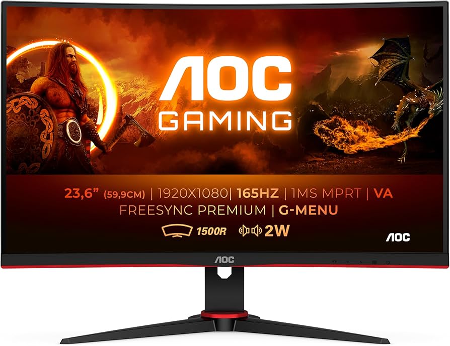 Amazon.com: AOC - Monitors 23.6 VA 1920X1080 165HZ 1MS C24G2AE