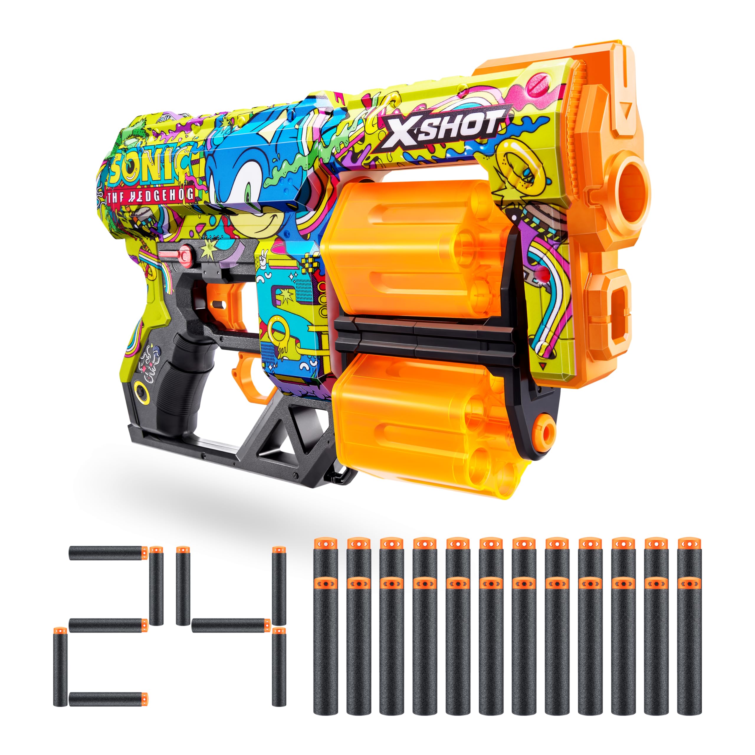 Amazon.com: XSHOT Skins Dread Sonic Hyper Spike Blaster with 24