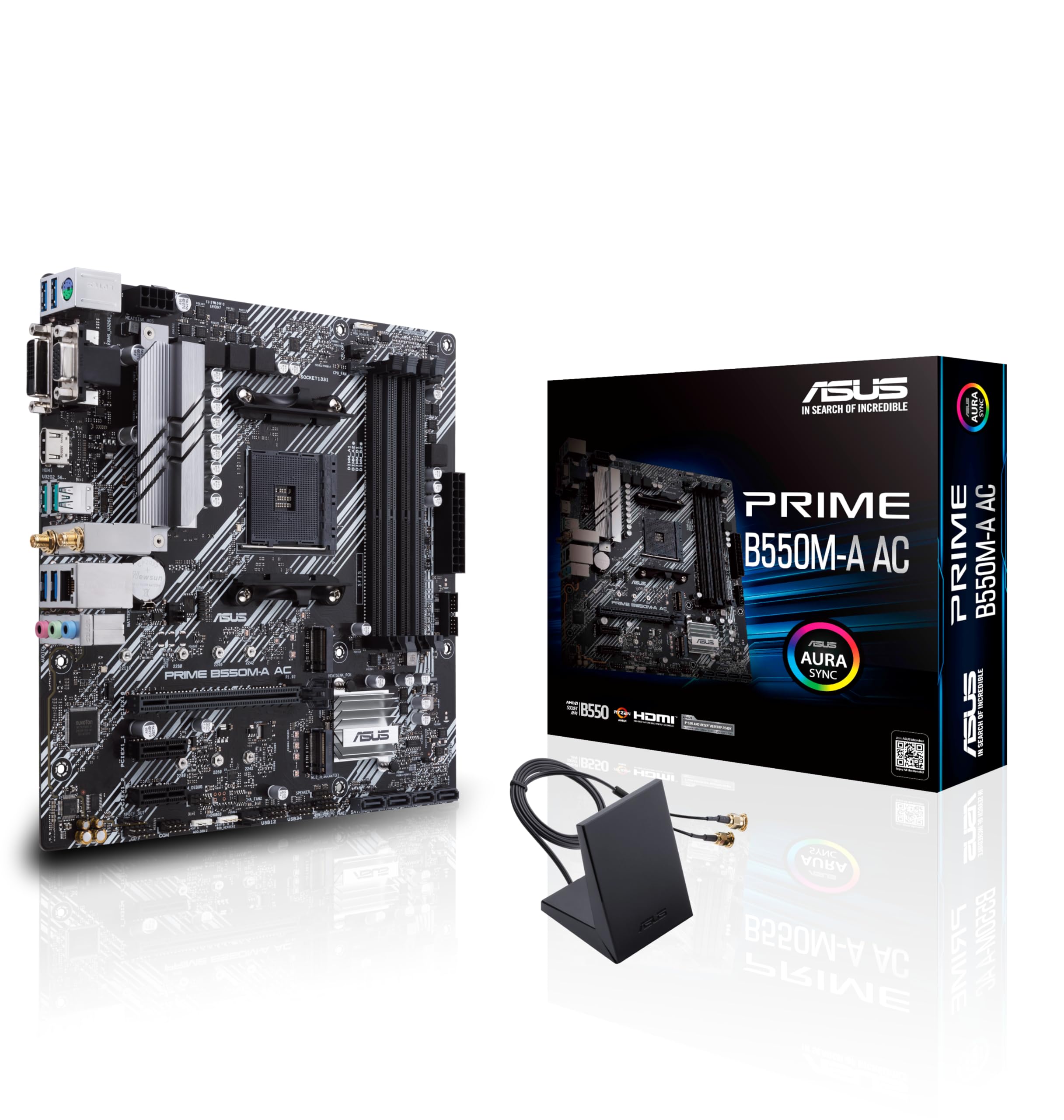 ASUS Prime B550M-A AC AMD AM4 (3rd Gen Ryzen™) Micro ATX