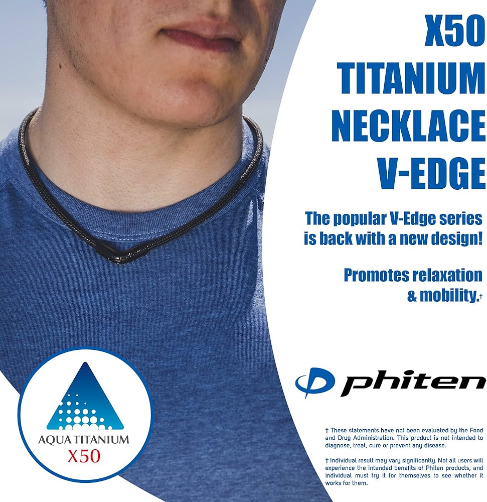 Amazon | ファイテン(phiten) ネックレス RAKUWAネックX50 Vタイプ