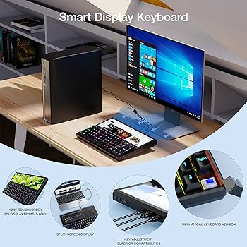 Amazon | Kwumsy K2ポータブルモニター分割画面キーボード12.6インチ