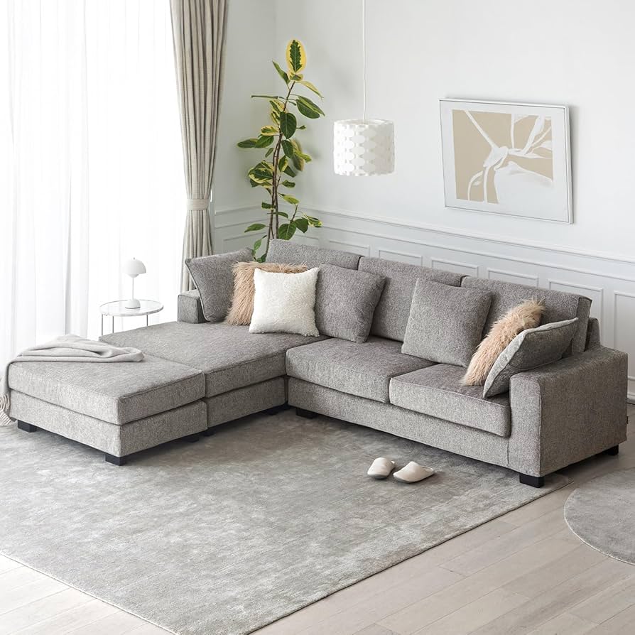 Amazon｜アルモニア (Armonia) カウチソファ ファブリック 3人掛け 【K