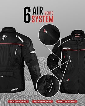 Amazon.com: J.A.G. JAG Touring Motorcycle Armor Jacket for Men