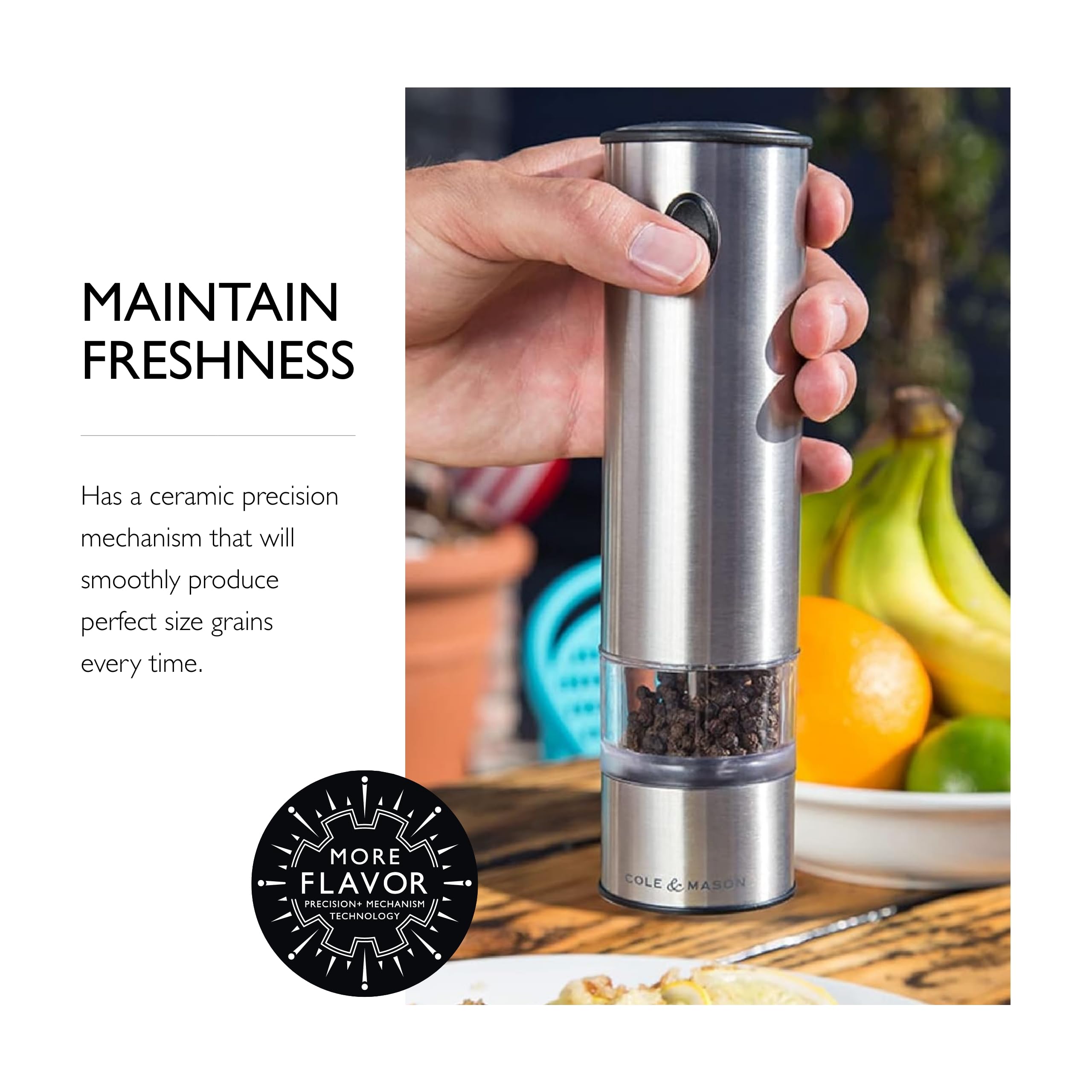 Amazon.co.jp: Cole & Mason バターシー 電子ソルト&ペッパーミル