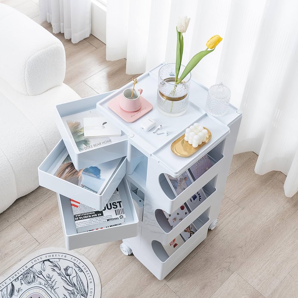 Amazon.co.jp: オーガナイザー レプリカボビートロリー 回転式引き出し