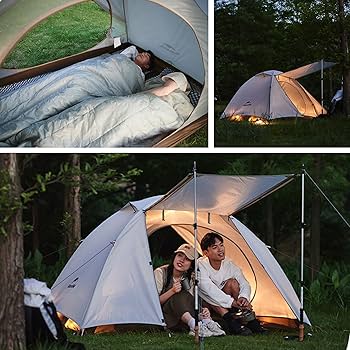 Amazon.co.jp: Naturehike 3人用 3.1kg 超軽量 ドームテント 開閉式