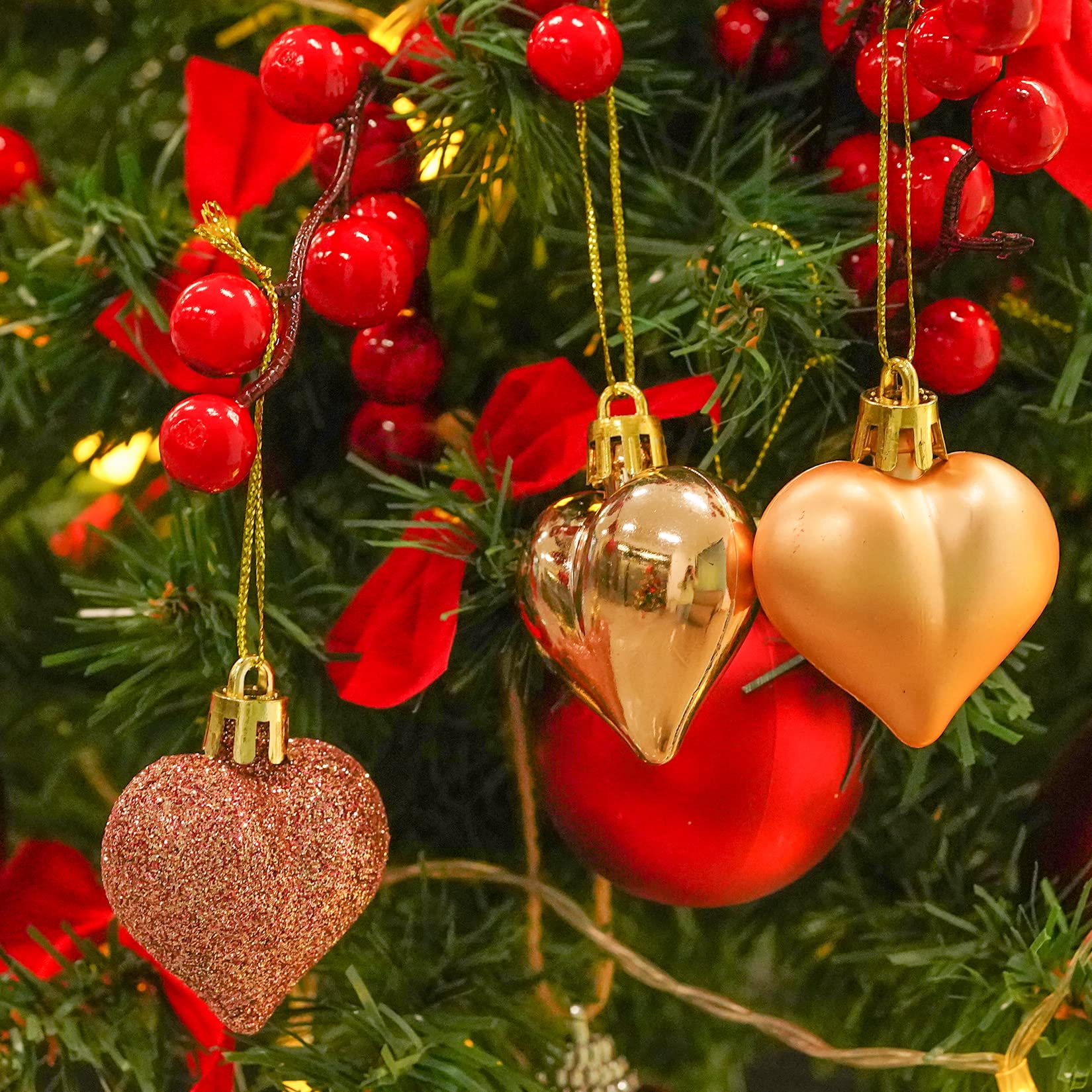 Amazon.co.jp: ハート型オーナメント バレンタインデー クリスマス