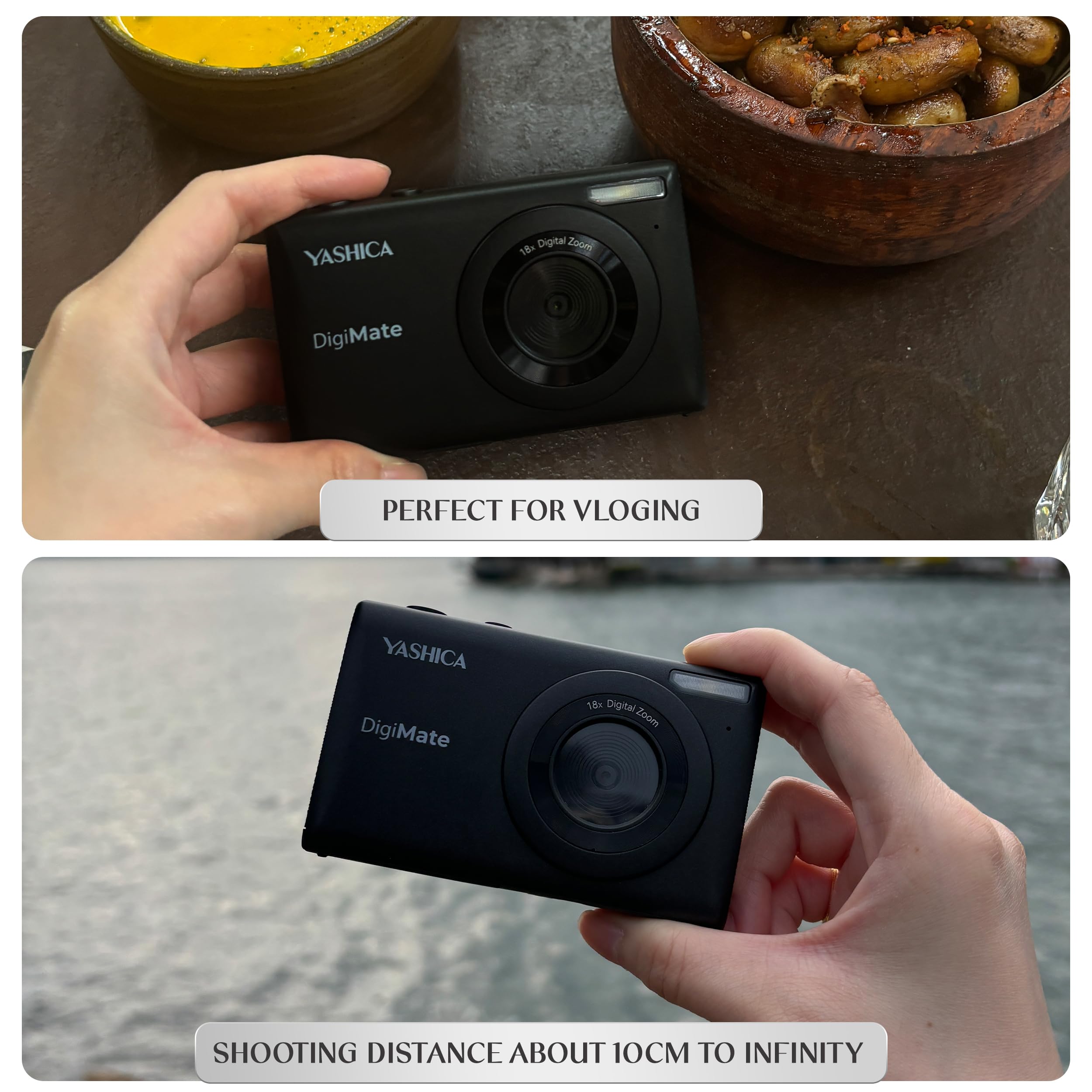 Amazon | Yashica DigiMate 4K デジタルカメラ 18倍ズーム コンパクト