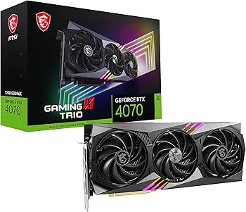 Amazon | MSI GeForce RTX 4070 GAMING X TRIO 12G グラフィックス