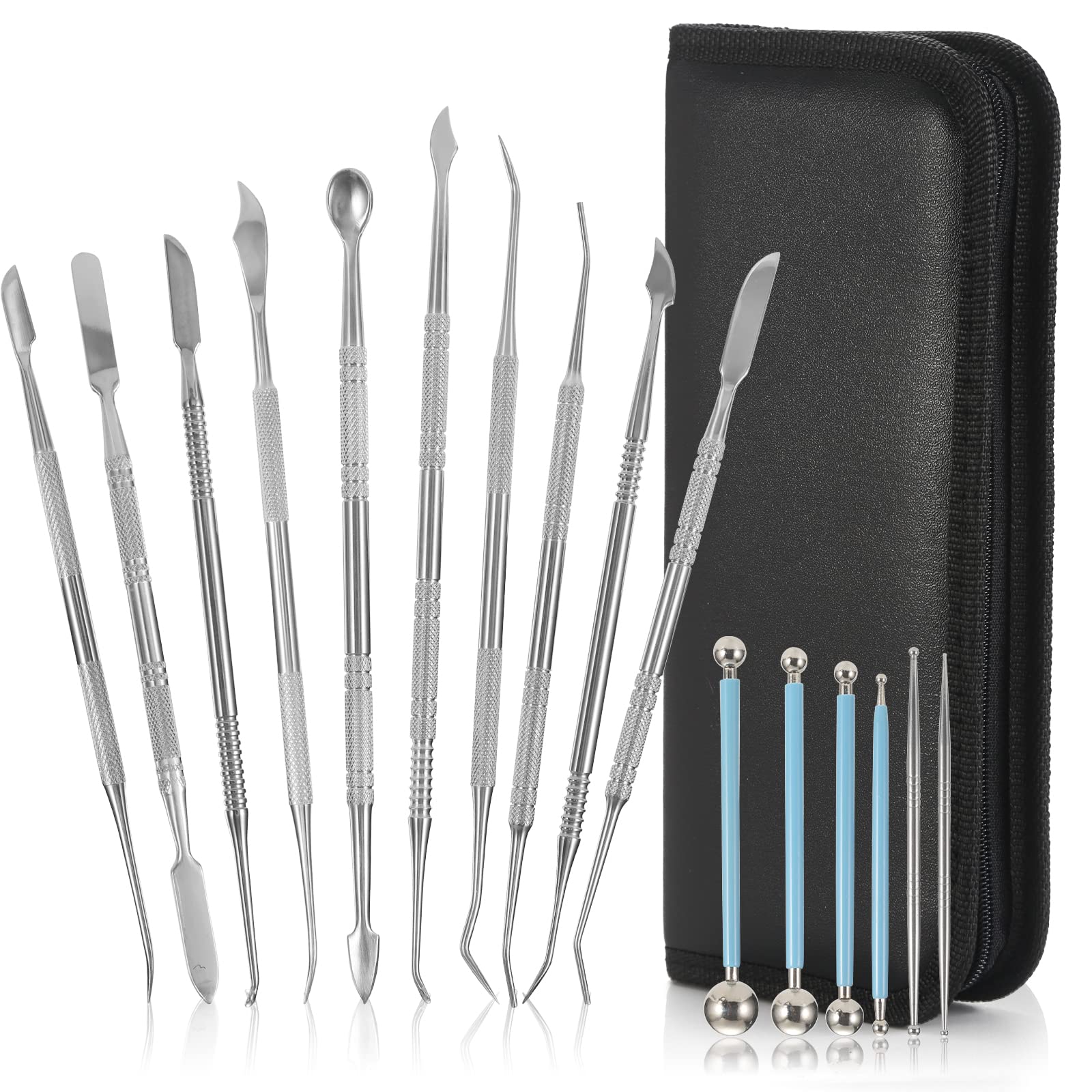 Amazon.co.jp: Goowin スパチュラ 粘土 ヘラ 16本セット 粘土細工