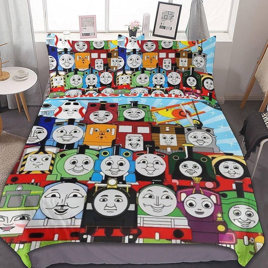 Amazon｜きかんしゃトーマス (3) 寝具 3ピース ンベッドスプレッド 枕