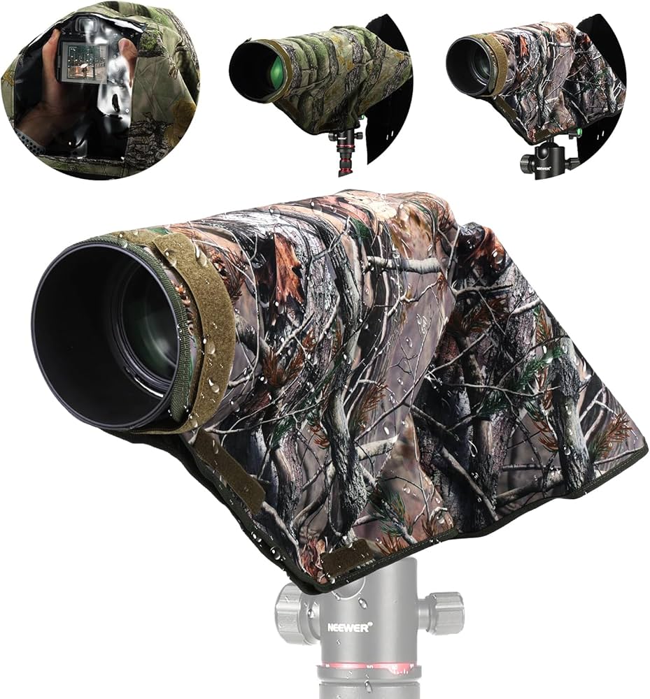 Amazon | NEEWER カメラレインカバー L 防水レインコート 汎用カメラ