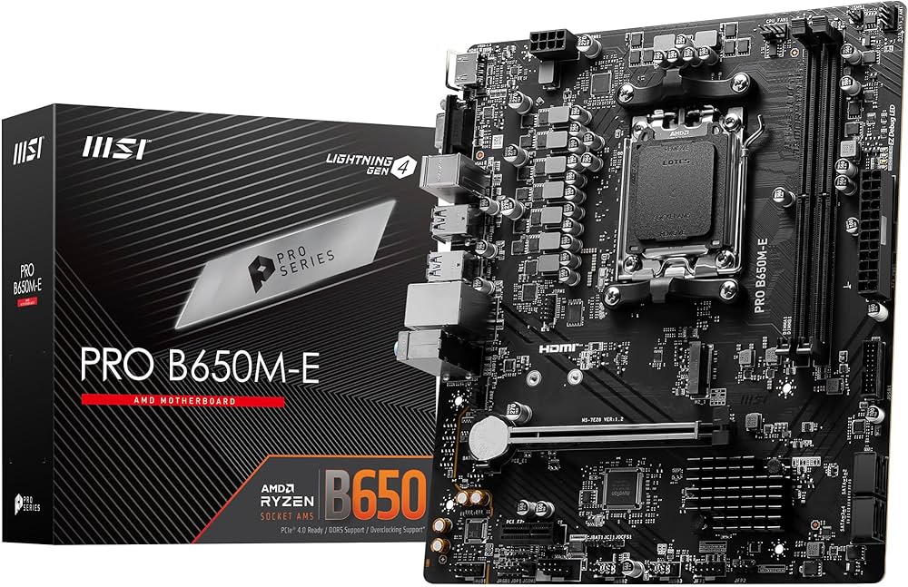 Amazon | MSI PRO B650M-E マザーボード Micro-ATX - AMD Ryzen 9000