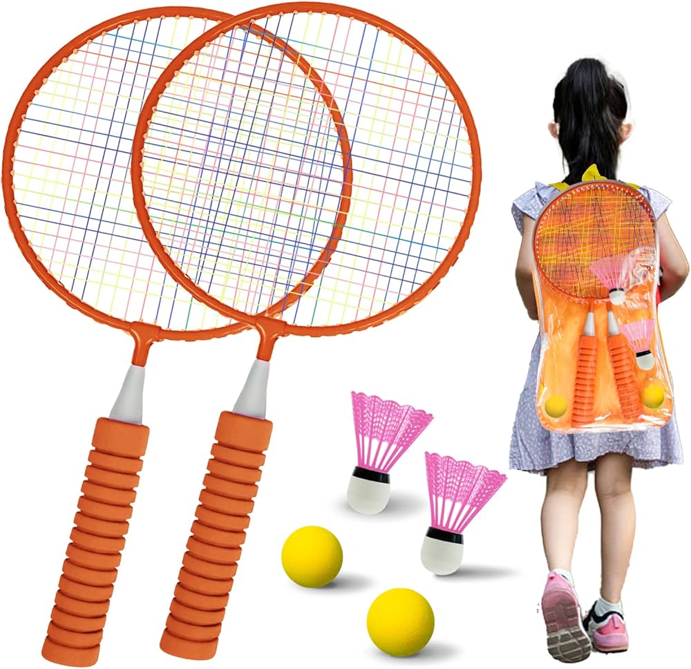 Amazon | roseddy バドミントンラケット 子供 軽量 バドミントン