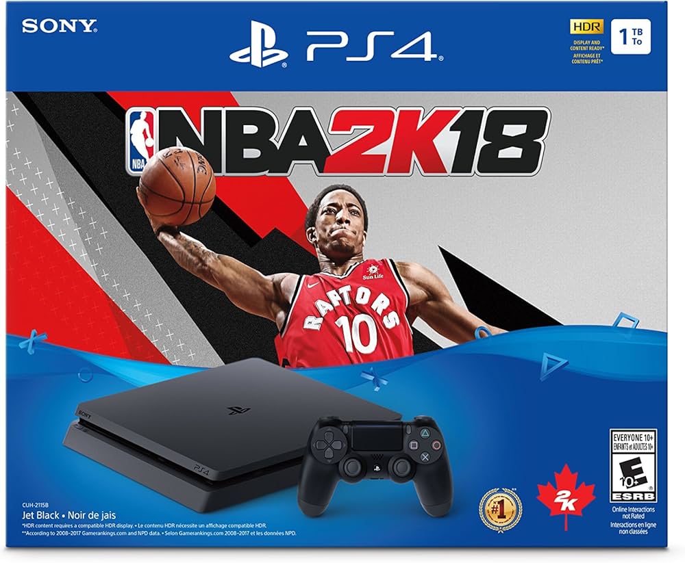 Amazon.com: Playstation 4 1TB Slim - NBA 2K18 Bundle Edition