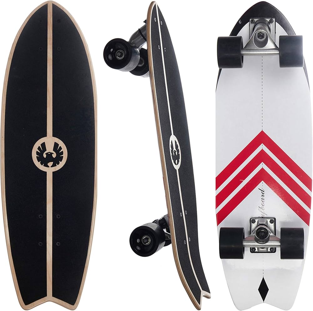 Amazon | REKON シングルキックスケートボード、サーフコンプリート