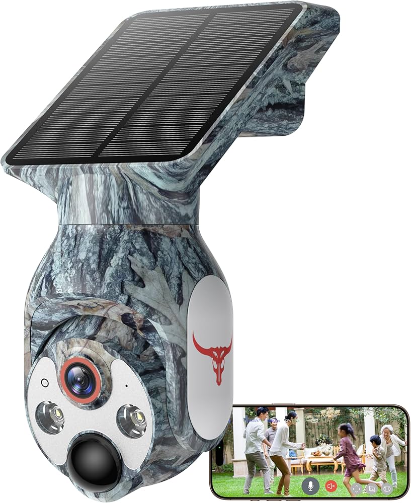 Amazon.co.jp: 2K 防犯カメラ 屋外 ソーラー 高効率ソーラー充電 監視