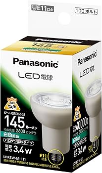 Amazon | パナソニック LED電球 E11口金 白色相当(3.4W) ハロゲン電球