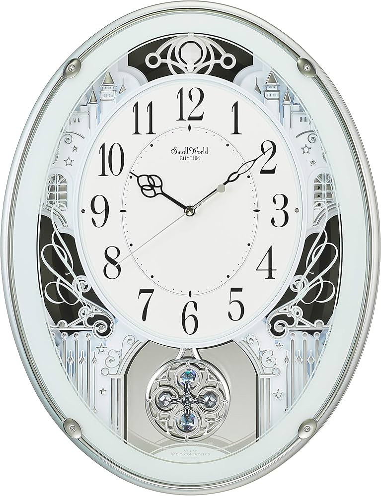 Amazon.co.jp: リズム(RHYTHM) 掛け時計 電波時計 アナログ スモール