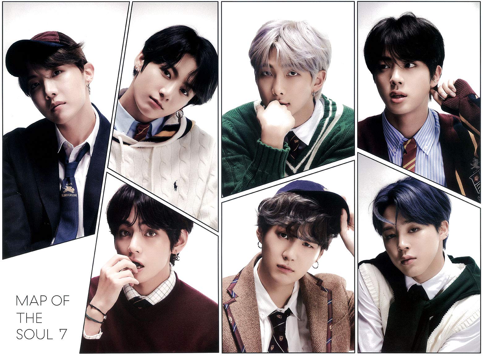 Amazon.com: BTS MAP of The Soul : 7 [4 ver] Album+Official Folded