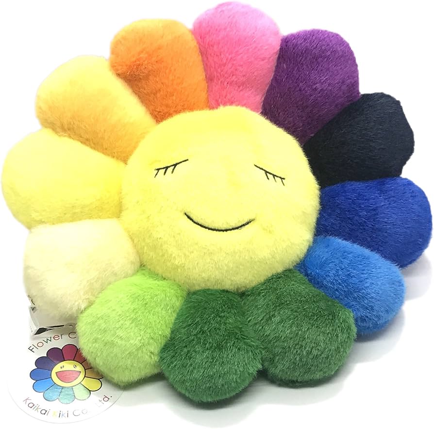 Amazon.co.jp: Kaikai Kiki お花クッション 30cm レインボー : ホーム