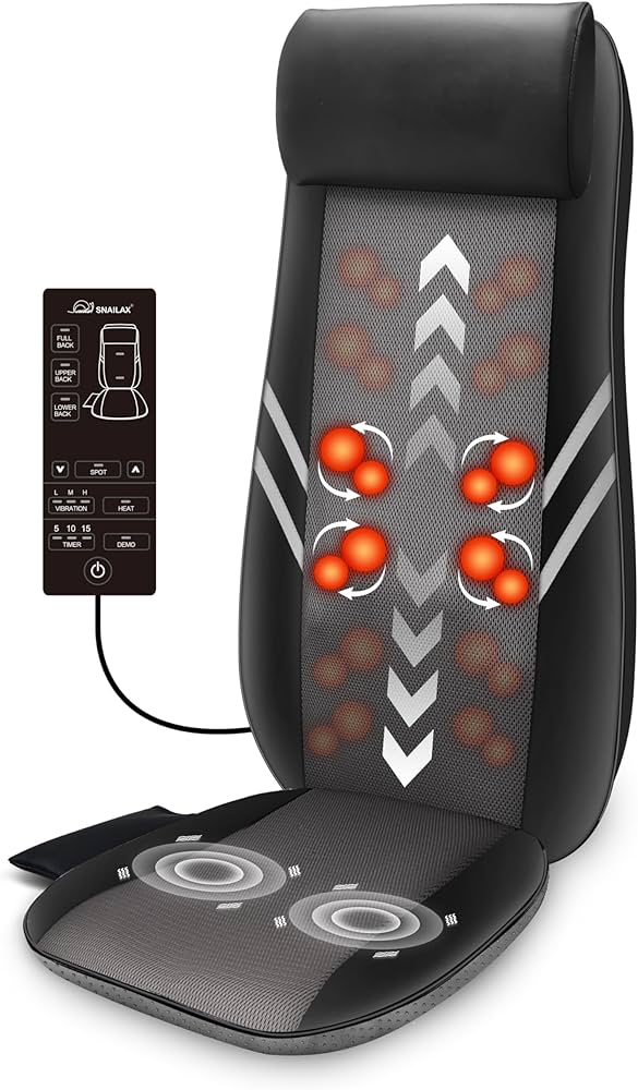 Amazon.com: Snailax Back Massager with Heat,Shiatsu Massage Seat