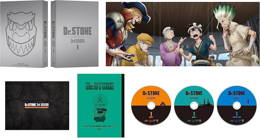 Amazon.co.jp: 『Dr．STONE』3rd SEASON Blu-ray BOX 1 初回