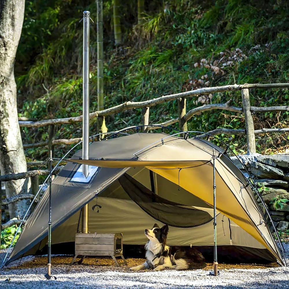 Amazon.co.jp: POMOLY Dune Solo ソロテント 軽量ドームテント 薪