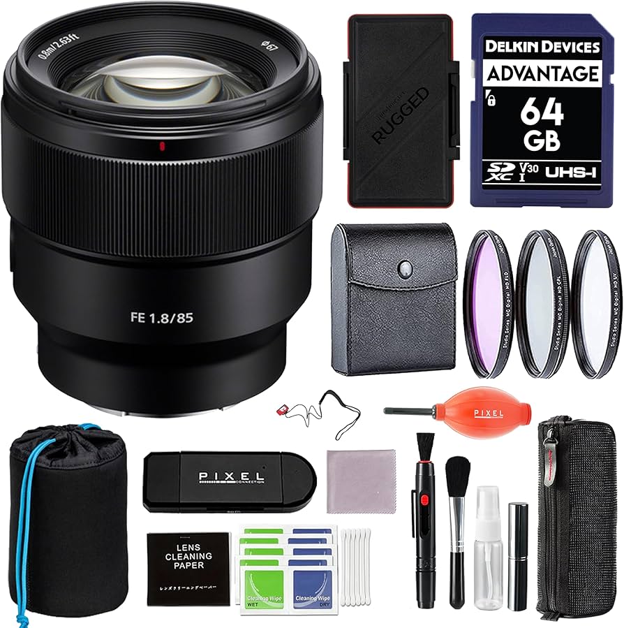 Amazon.com : Sony 85mm f/1.8 Prime Lens (SEL85F18) Bundle with