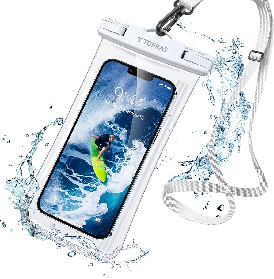 Amazon | TORRAS スマホ 防水ケース 全面防水 クリア 押し易いサイド