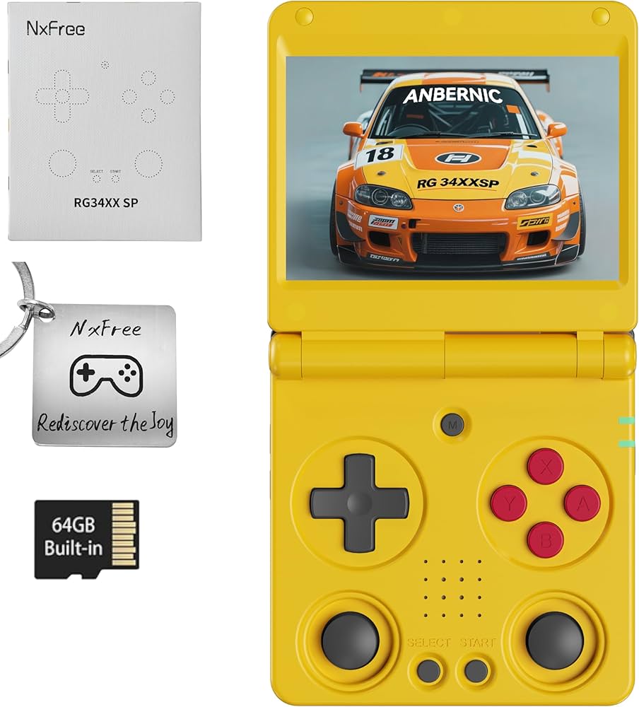 Amazon.com: Anbernic RG34XXSP Retro Gaming Console – Flip Design