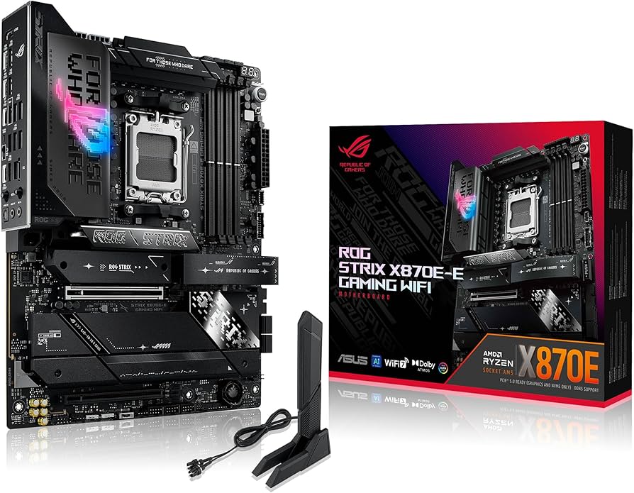 Amazon.com: ASUS ROG Strix X870E-E Gaming WiFi AMD AM5 X870 ATX