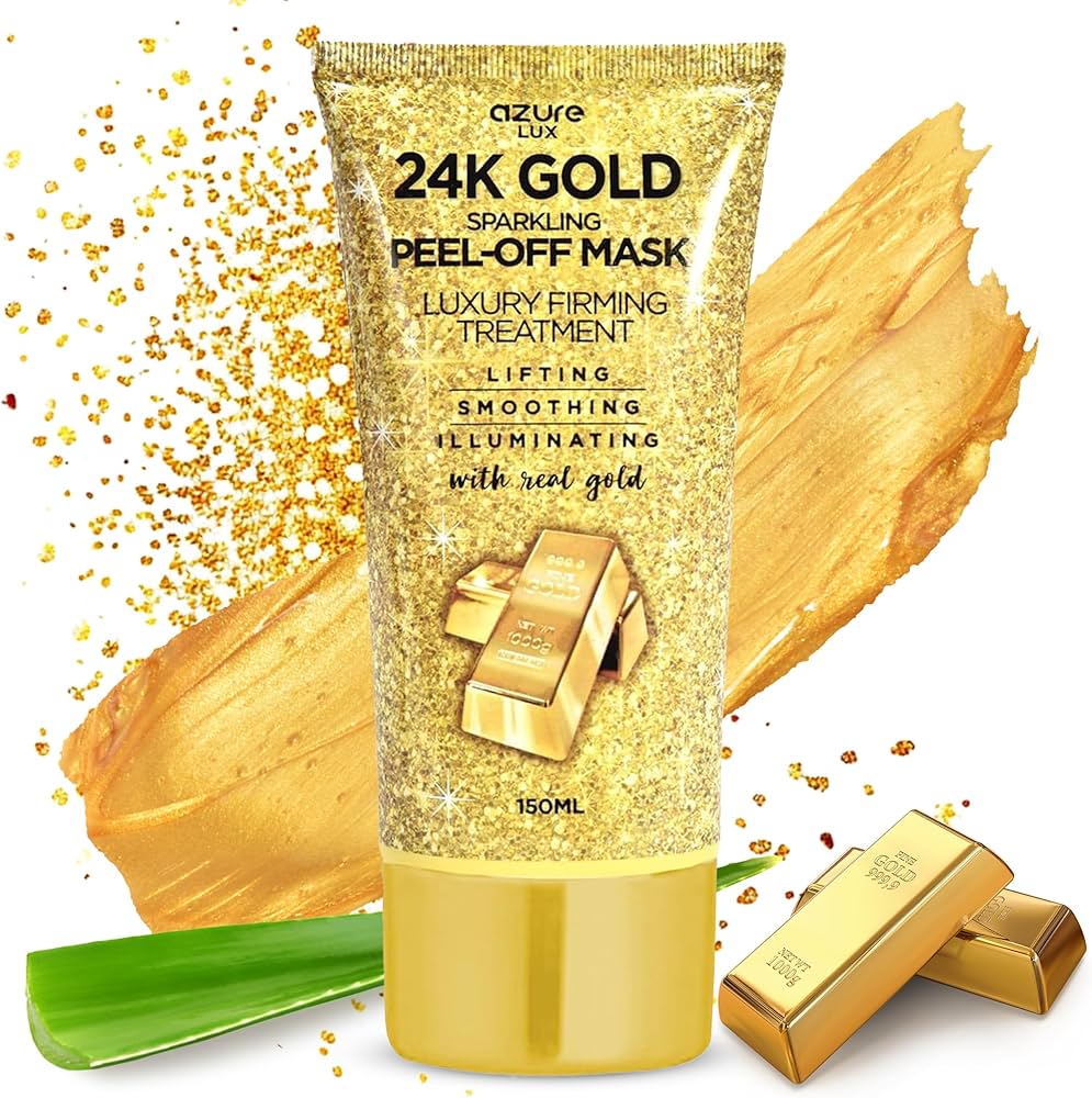 Amazon.com : AZURE 24K Gold Firming Peel Off Face Mask- Anti Aging