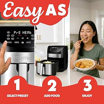 Amazon.co.jp: Gourmia 6487 Digital Air Fryer, Black : Home & Kitchen