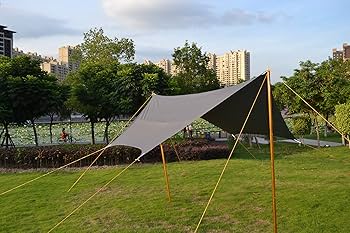 Amazon | TIANBOLANG タープ TC TARP (3.2M*2.95M) 防水タープ